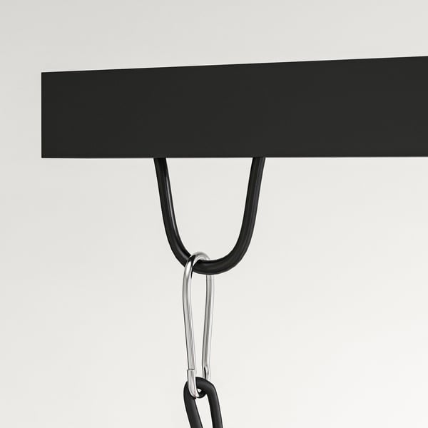 Boksestativ, 160x145x175-220 cm, Sort