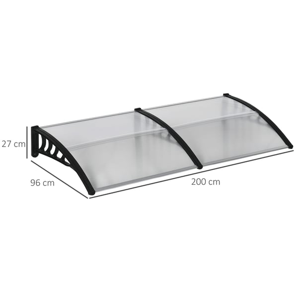 Oven katos, 200x96x27 cm, Musta