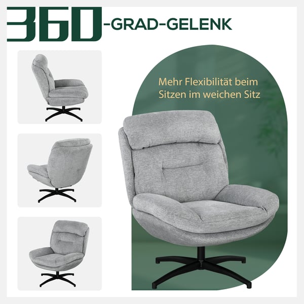 Lænestol, 79x91x98 cm, Grå