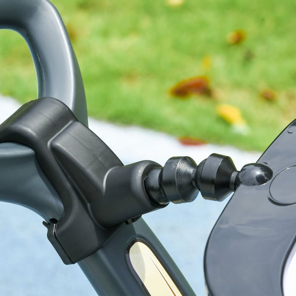 Ride-on bil, 96x39x90 cm, hvid sort