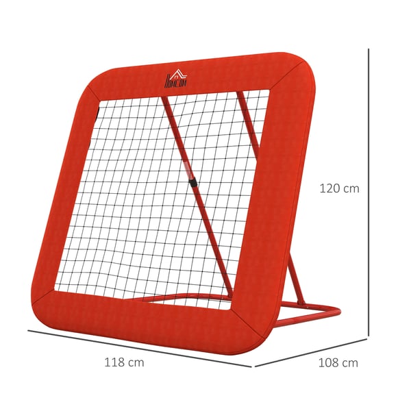 Trampoliini, 128x118x108-120 cm, Punainen