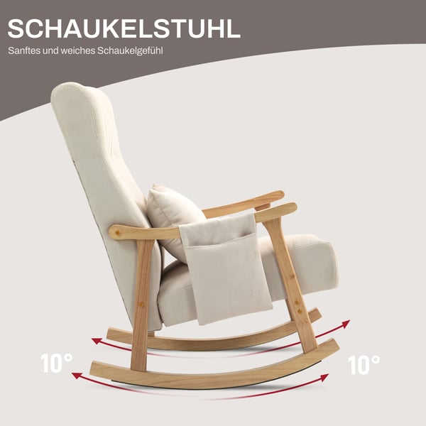 Gungstol, 65x90x98 cm, Beige