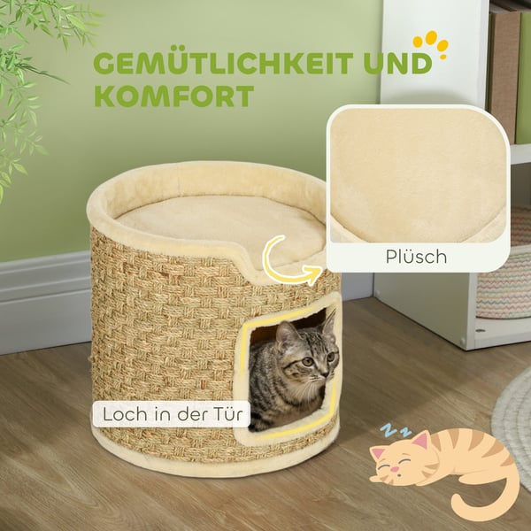 Kattorn, 38 x 37 cm, Khaki
