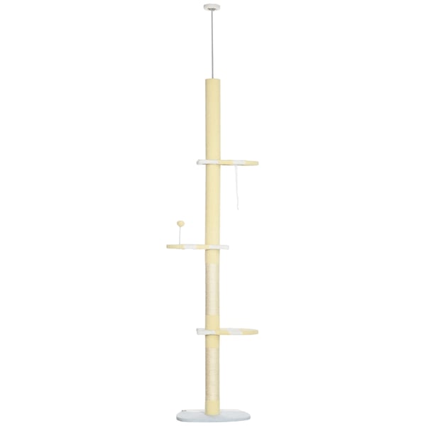 Kissapuu, 47x34x220-260 cm, Keltainen