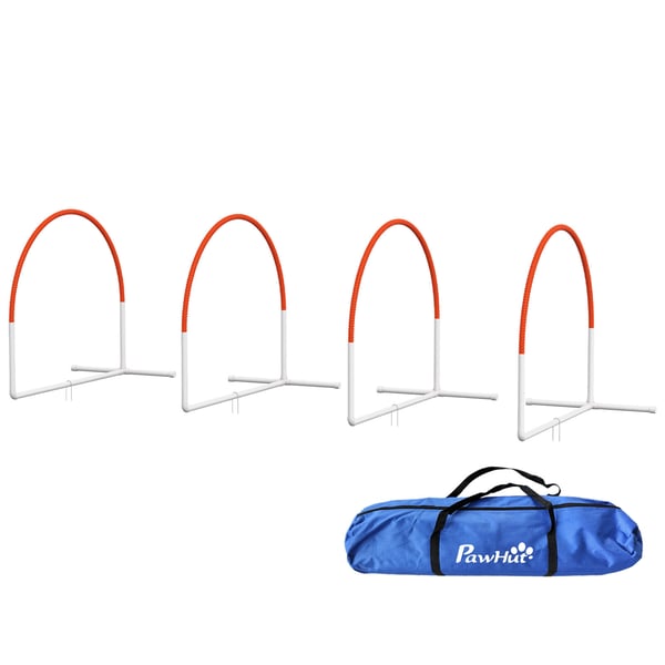 Hundagilityset, 89x69x99 cm, Orange Vit