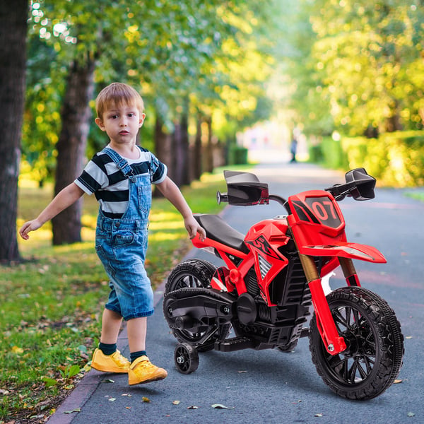 Elektrisk motorcykel, 105x57x62 cm, Rød