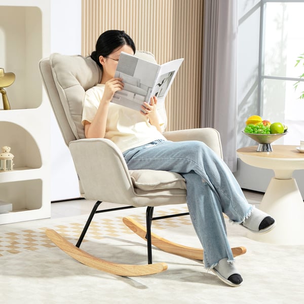 Gungstol, 71x98,5x97 cm, Beige