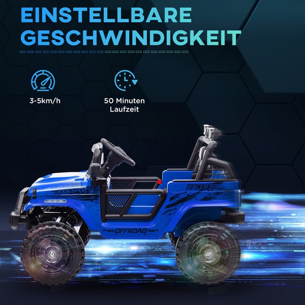 Elektrisk Børnebil, 109x67x68,5 cm, Blå