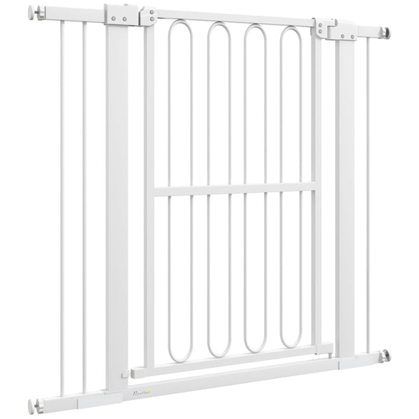 Husdjurgrind, 76-104x94 cm, Vit