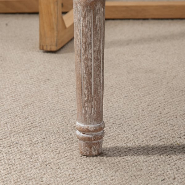 Fodskammel, 80x40x43 cm, Creme