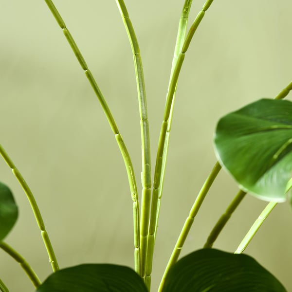 Kunstig plante, Monstera Deliciosa, 180 cm, Grøn