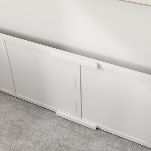 Fødekasse, 196x96x48 cm, Hvid