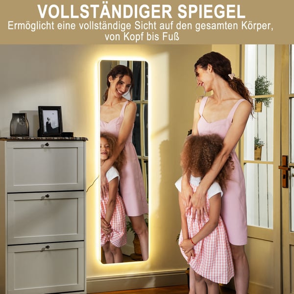 Fuld længde spejl, 40x150 cm, Transparent