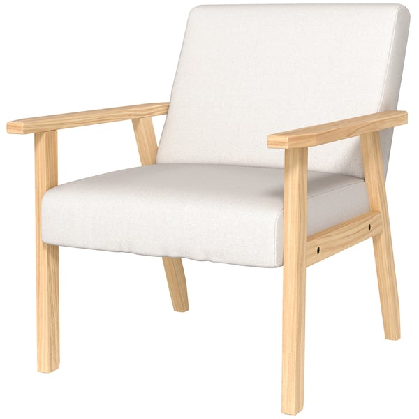 Lænestol, 64x70x72 cm, Creme