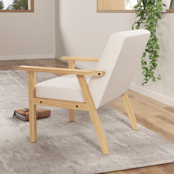 Lænestol, 64x70x72 cm, Creme