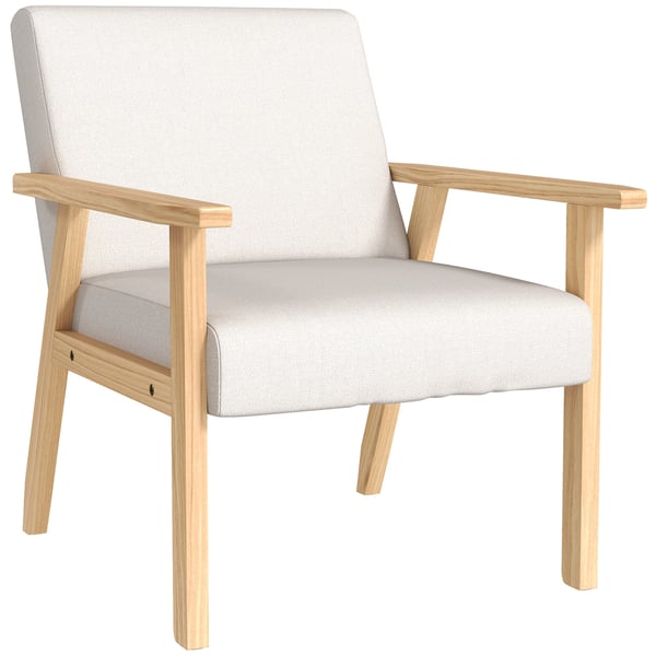 Lænestol, 64x70x72 cm, Creme