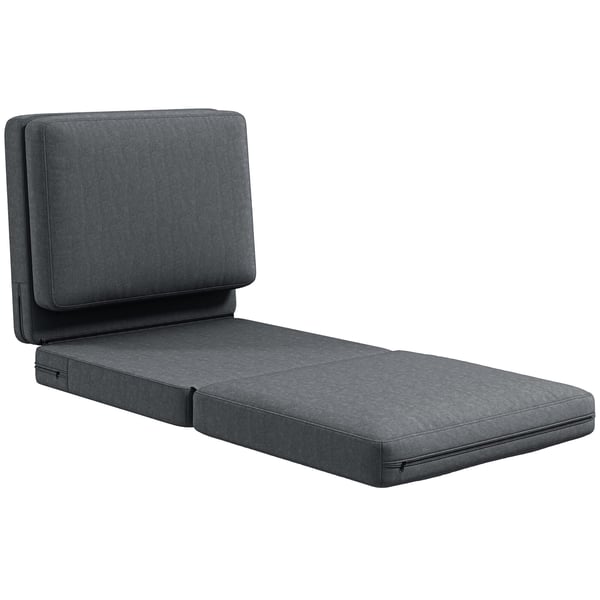Gulvsovesofa, 75x80x72 cm, Mørkegrå
