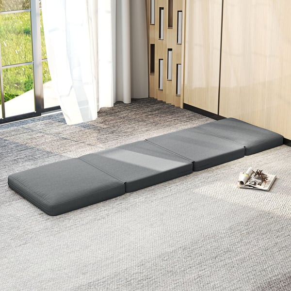 Gulvsovesofa, 75x80x72 cm, Mørkegrå