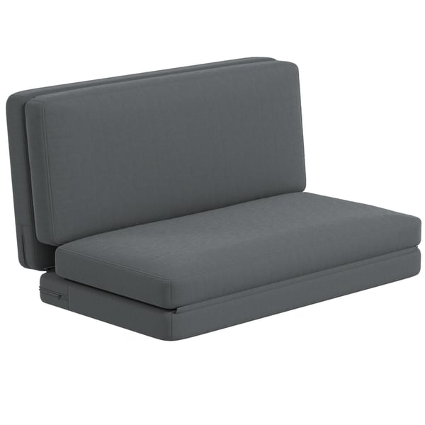 Gulvsofa, 138x90x70 cm, Mørkegrå