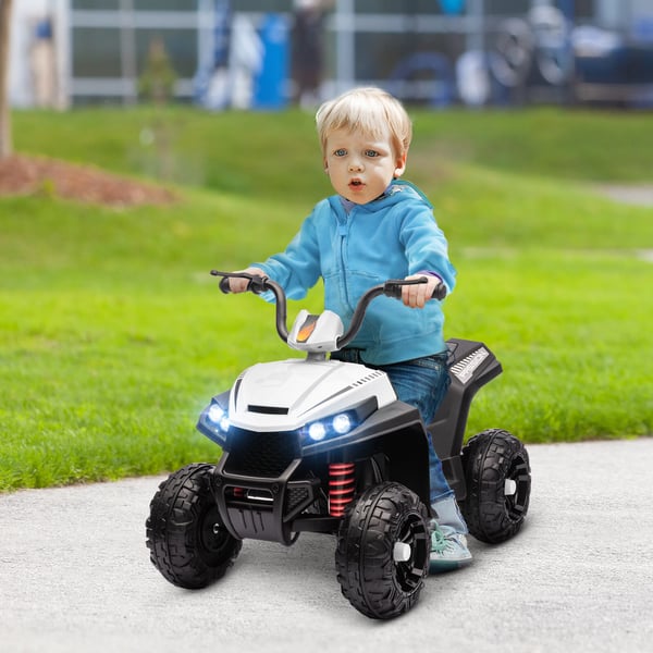 Elektrisk Quad Cykel, 85x55,5x62 cm, Hvid
