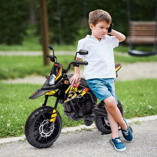 Elektrisk Motorcykel, 106,5x56x80 cm, Gul