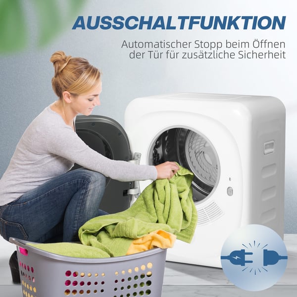 Ventilator Tørretumbler, 48x40x56 cm, Hvid