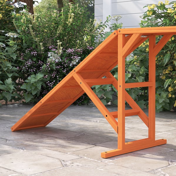 Hund Agility Rampe, 325x55x69 cm, Orange