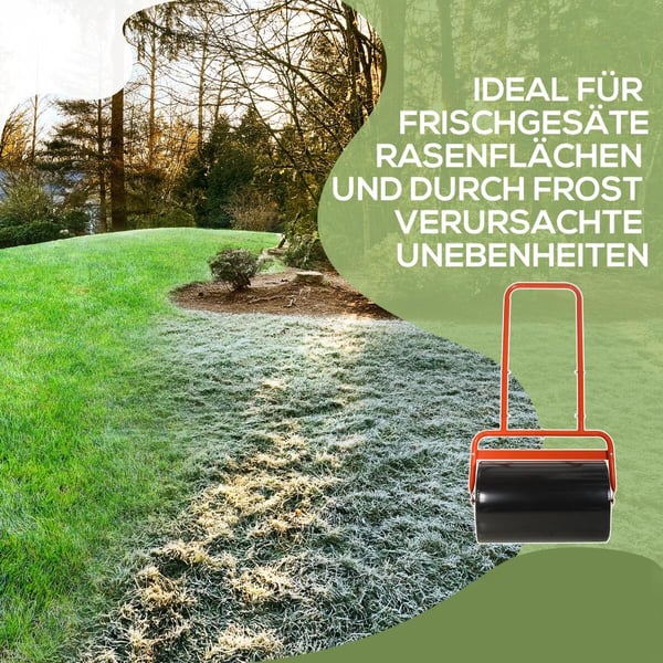 Gräsmatterulle, 58x32,5x113 cm, Röd