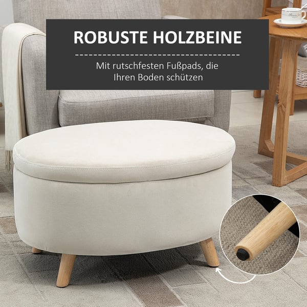 Säilytyspenkki, 71x51,5x42 cm, Beige