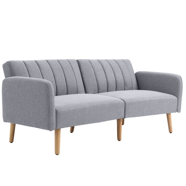 Soffa med bäddfunktion, 173x75x73 cm, grå Soffa med bäddfunktion, 173x75x73 cm, grå