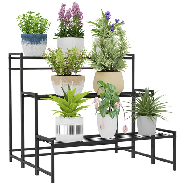 Planteholder, 75x70x66 cm, Sort