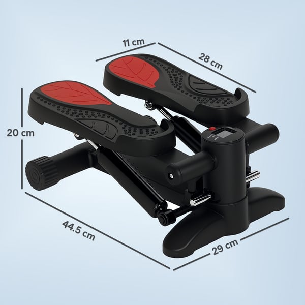 Mini stepper, 44,5x29x20 cm, sort