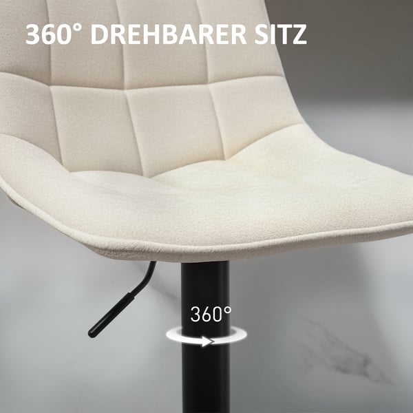 Barstol, 47x53x96-117 cm, Beige