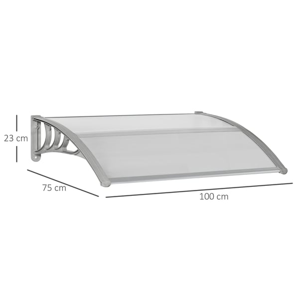 Dörrtak, 100x75x23 cm, Silver