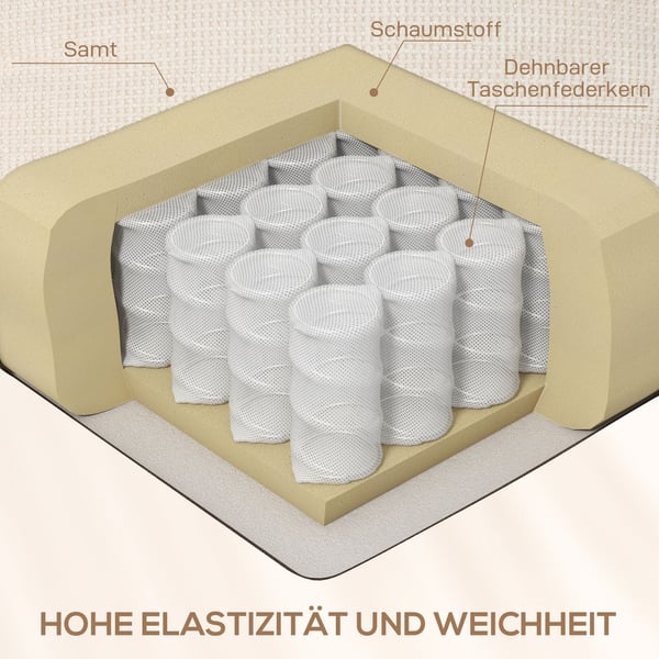 Lænestol med vippefunktion, 88x96x108 cm, beige