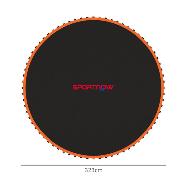 Trampolin Hoppemåtte, 323 cm diameter, Orange