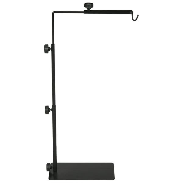 Ställ för reptilvärmelampa, justerbar, 40x15x95 cm, svart