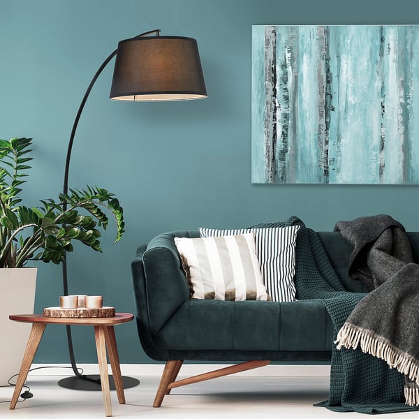 Lattiavalaisin, Metalli, 105x47x190 cm, Musta