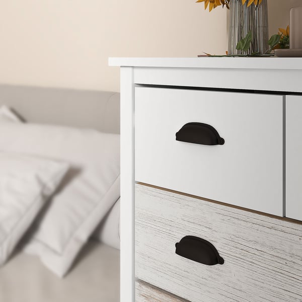 Kommode, 70x38x85 cm, Hvid