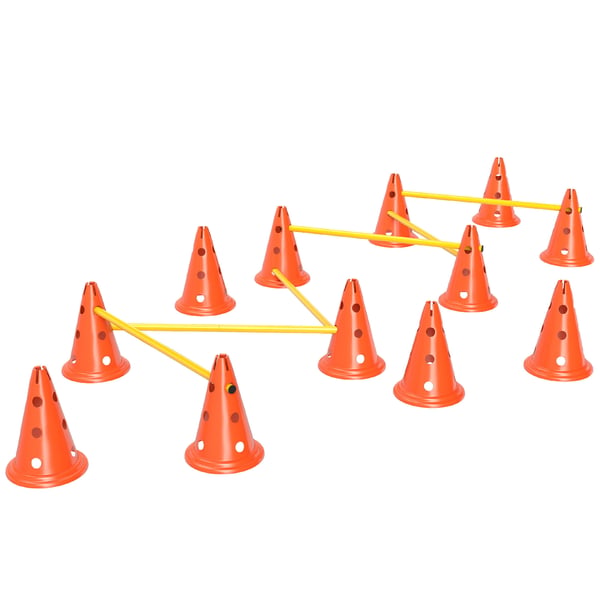 Hundagilityset, 80x22,5x30 cm, Orange