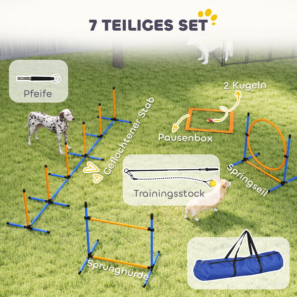 Agility Set, 348x93x92 cm, Blå och Orange