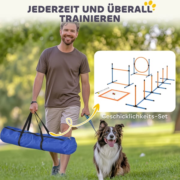 Agility Set, 348x93x92 cm, Blå och Orange