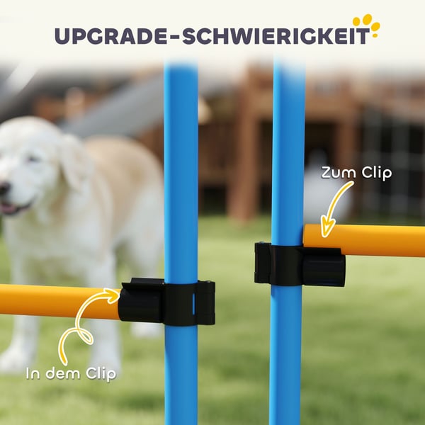 Agility Set, 348x93x92 cm, Blå och Orange