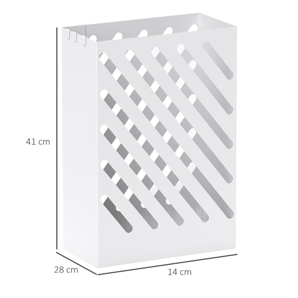 Parasolholder, 28x14x41 cm, Hvid