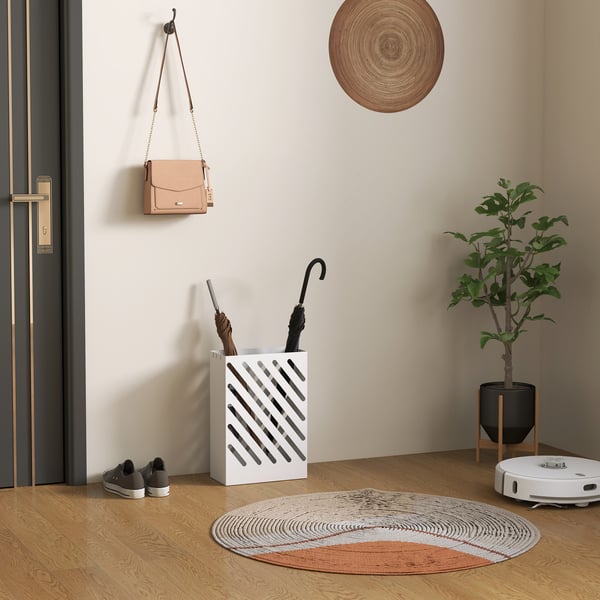 Parasolholder, 28x14x41 cm, Hvid