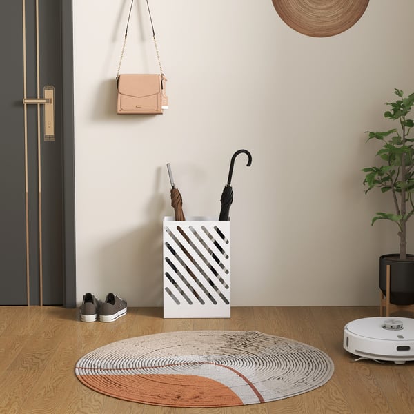 Parasolholder, 28x14x41 cm, Hvid