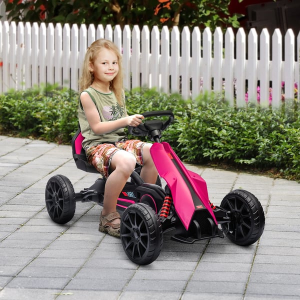Pedal Go-Kart, 100x58x58,5 cm, Lyserød