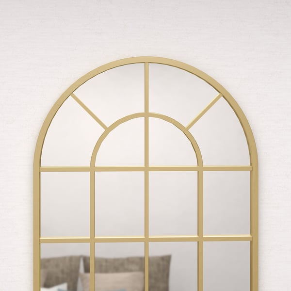 Vægspejl, 65x2,5x110 cm, Guld