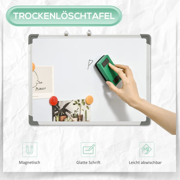 Whiteboard, 60x1,8x45 cm, Vit