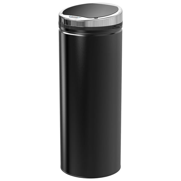 Sensor-affaldsspand, 30,5x81,5 cm, Sort